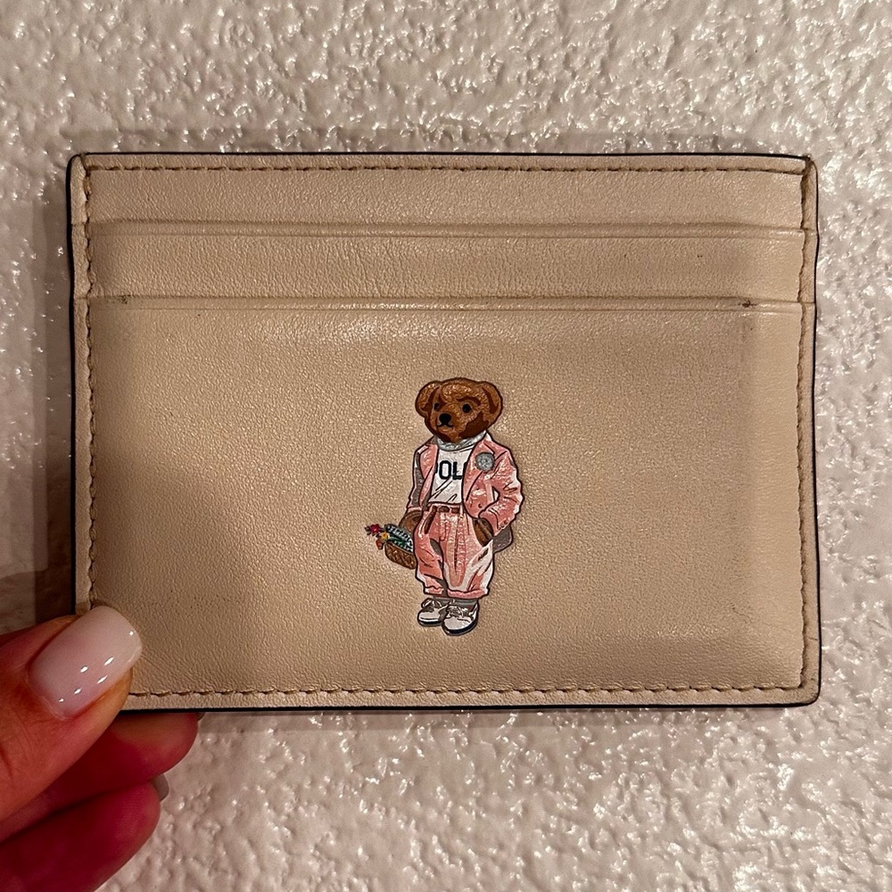 Polo Bear Leather Card Case